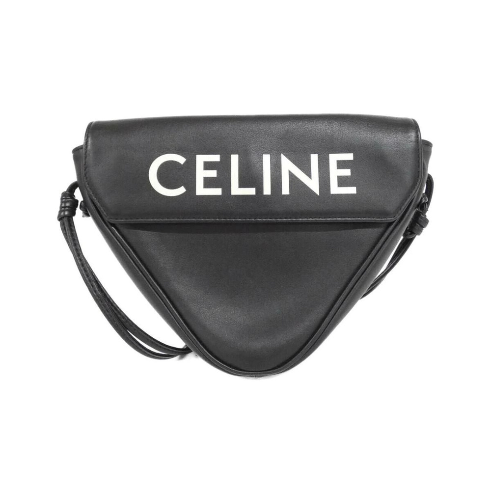 Celine Black Smooth Calfskin Triangle Bag